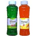 Natraj The Right Choice Khus &amp; Mango Sharbat (Pack of 2 x 750 ml Bottle) - A Delightful Blend of Earthy Coolness and Tropical Sweetness (Pack of 2 x 750 ml Bottle)