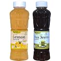 Natraj The Right Choice Lemon Sharbat &amp; Jal Jeera Sharbat Syrup (Pack of 2 x 750 ml Bottle) Natraj The Right Choice Lemon &amp; Ras Jeera Sharbat – Zesty Citrus with a Spicy Cumin Twist for Refreshing Hydration and Digest
