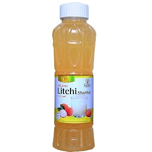 natraj the right choice litchi sharbat syrup 750 ml