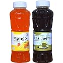 Natraj The Right Choice Mango Sharbat &amp; Jal Jeera Sharbat Syrup (Pack of 2 x 750 ml Bottle)