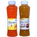Natraj The Right Choice Mango Sharbat &amp; Kesar Badam Sharbat Syrup (Pack of 2 x 750 ml Bottle)