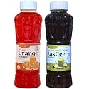 Natraj The Right Choice Orange Sharbat &amp; Jal Jeera Sharbat Syrup (Pack of 2 x 750 ml Bottle)