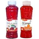 Natraj The Right Choice Rooh-E-Azam Sharbat &amp; Orange Sharbat Syrup (Pack of 2 x 750 ml Bottle)