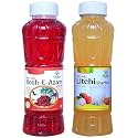 Natraj The Right Choice Rooh-E-Azam Sharbat &amp; Litchi Sharbat Syrup (Pack of 2 x 750 ml Bottle)