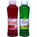 Natraj The Right Choice Rose Sharbat &amp; Khus Sharbat Syrup (Pack of 2 x 750 ml Bottle)