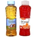 Natraj The Right Choice Sandal Sharbat &amp; Orange Sharbat Syrup (Pack of 2 x 750 ml Bottle)