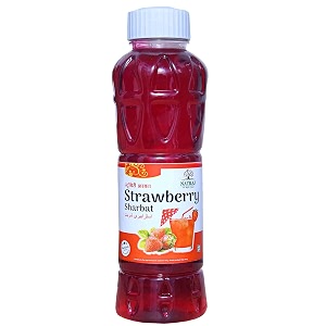 natraj the right choice strawberry sharbat syrup perfect for making cool drinks desserts and more this 750 ml bottle provides rich strawberry flavor that delights your taste buds ideal for summer refreshments or adding a fruity twist to your recipes