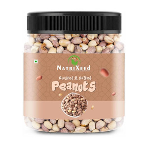 natrixeed roasted peanuts  moongfali  ready to eat healthy snacks  anytime snack roasted  salted peanuts 250 g