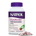 Natrol Melatonin 3 mg Fast Dissolve Tablets, Strawberry, 150 Count