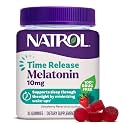 Natrol Time Release 10mg Melatonin Gummies, Sleep Aid, Strawberry, 35 Count