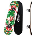 Nattork 31 Inch Complete Skateboard, Standard Skateboards for Beginners, Wood 9 Layer Canadian Maple Trick Skate Boards for Boys Girls Youth Teens Adults