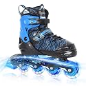 Nattork Blue Adjustable Inline Skates for Kids