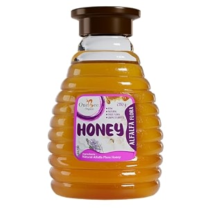 one bee organic  alfalfa floraalfalfa blossom honey  natural flora honey - 280 gm