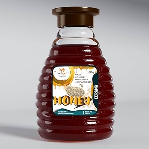 one bee organic honey  cerana honeyapis cerana indica bees honey  100 pure natural and raw honey - 280 gm