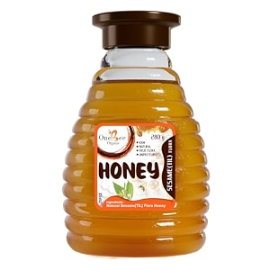 one bee organic  sesametil flora honey  natural flora honey - 280 gm