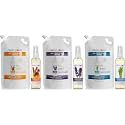 Natural Flower Power Air Freshener Spray Refills - Odor Eliminator w/Essential Oils - Variety Pack - Citrus &amp; Spice, Lavender, Lemongrass - 3 (4 fl oz.) Air Freshener Sprays + 3 (16 fl oz.) Refills