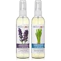 Natural Flower Power Air Freshener Spray - Odor Eliminator with Essential Oils for the Home, Car &amp; Fabric - Cruelty Free &amp; Vegan - 2 Pack with Lavender and Lemongrass - 2 x 4 oz