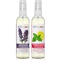 Natural Flower Power Air Freshener Spray - Odor Eliminator with Essential Oils for the Home, Car &amp; Fabric - Cruelty Free &amp; Vegan - Lavender + Peppermint &amp; Lemon - 2 x 4 oz