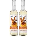 Natural Flower Power Air Freshener Spray - Odor Eliminator w/Essential Oils - Home, Car &amp; Fabric - Cruelty Free &amp; Vegan - 2 - Citrus &amp; Spice - 2 x 4 fl oz