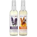 Natural Flower Power Air Freshener Spray - Odor Eliminator with Essential Oils for the Home, Car &amp; Fabric - Cruelty Free &amp; Vegan - 2 Pack with Lavender and Citrus &amp; Spice - 2 x 4 oz