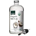 Natural Force Organic MCT Oil – Pure Glass Bottle – Made from 100% Virgin Coconut Oil + Certified Keto, Paleo, Kosher, Vegan & Non-GMO – Lab Tested for Quality and Purity - 32 Ounce