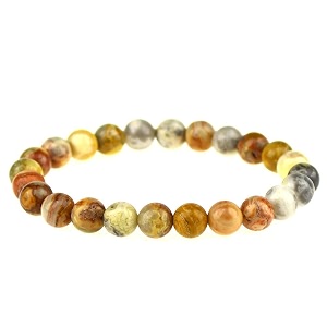 Clearain Natural Gemstones Bracelet 8mm Chakra Round
