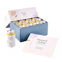 Natural Glow Hydration® Glycine Beauty Water, Lemonade Lemongrass Flavor, 12 Pack of 12 fl oz Cans, Electrolytes & Amino Acids, Zero Sugar & Zero Sodium, Anti-Aging Facial Petals Bundle