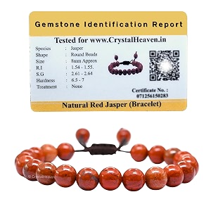 red jasper bracelet for women men certified red jasper crystal