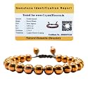 Crystal Heaven Certified Natural Healing Bracelet For Women Men - Aaa Grade Original Healing Gemstone Adjustable Bracelet For Yoga Reiki Meditation Feng Shui (Copper Hematite)