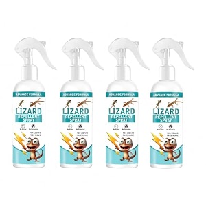 natural lizard repellent spray for home plant-based pest control chemical-free baby amp pet safe indoor outdoor anti lizard spray for kitchen balcony walls amp windows 200ml 4 pc