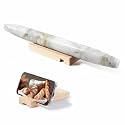 Natural Marble Rolling Pin for Baking, 15.6“ Non-Stick Stone Dough Roller