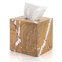 Natural Marble Tissue Box Holder Dispenser Bathroom Bedroom Decor