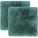 Natural Medical Sheepskin Pad, Non-Slip Back, Emerald, 17 x 17 in, 2 Pack