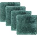 Natural Medical Sheepskin Pad, Non-Slip Back, Emerald, 17 x 17 in, 4 Pack
