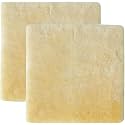 Natural Medical Sheepskin Pad, Non-Slip Back, Natural, 17 x 17 in, 2 Pack