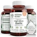 Natural Nutra High Allicin Garlic Supplement, 500mg, 60 Vegan Tablets