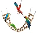 Natural Pepper Wood Hanging Pet Chewing Bridge, Rat Hamster Climbing Accessories, Suitable for Bird Parrot Rat Squirrel Sugar Gliders