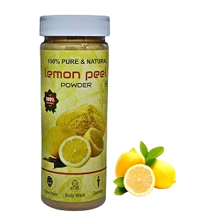 natural pure lemon peel powder for face body amp hair 100 natural de tan vitamin c face pack for instant glow glowing skin 150 gmno artificial color no preservative