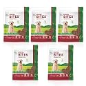 Natural Remedies Derma Bites - Soft Chews Long Sticks for Dogs &amp; Puppies, Supports Healthy Skin &amp; Coat, Gluten-Free, Strawberry Flavor, Easily Digestible Treats for All Life Stages, 75g (Pack of 5)