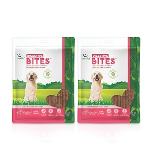natural remedies digestive bites - soft chews long sticks for dogs amp puppies supports healthy digestion grain amp gluten-free natural amp safe chicken liver flavor all life stages 75g pack of 2