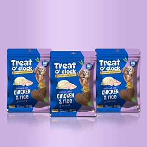 natural remedies treat o39clock chicken and rice treats- 75 gm snack time food chews sticks for dogs cats and pups of all breeds gluten free with thistle pack of 3