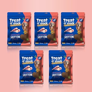 natural remedies treat o39clock mutton treats- 75 gm healthy play time food snacks chews sticks for dogs cats and pups of all breeds gluten free with bacomind pack of 5