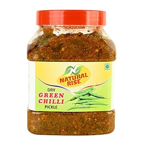 natural rise homemade and natural dry green chilli pickle hari mirch ka achar 1 kg