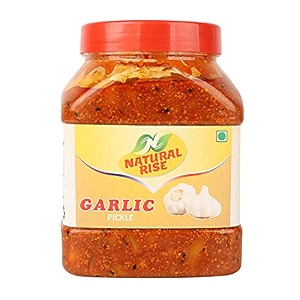 natural rise homemade and natural garlic pickle lehsun ka achar 1 kg