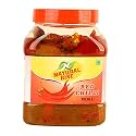 NATURAL RISE Homemade and Natural Red Chilli Pickle Lal Mirch Ka Achar (1 Kg)