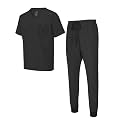 Natural Uniforms Mens Luxe Stretch Jogger Scrub Set