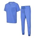Natural Uniforms Mens Luxe Stretch Jogger Scrub Set