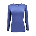 Natural Uniforms Women’s Long Sleeve Underscrub T-Shirt – Cotton Blend Scrub Base Layer for Nurses &amp; Medical Professionals