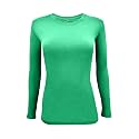 Natural Uniforms Women’s Long Sleeve Underscrub T-Shirt – Cotton Blend Scrub Base Layer for Nurses &amp; Medical Professionals