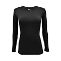 Natural Uniforms Women’s Long Sleeve Underscrub T-Shirt – Cotton Blend Scrub Base Layer for Nurses &amp; Medical Professionals